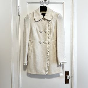 Victoria’s Secret Via Women’s Wool Coat in Ivory